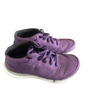 Teva Wander Chukka Casual Canvas Ankle Boot Shoe Sz. 6.5 Purple Lace Up Comfy